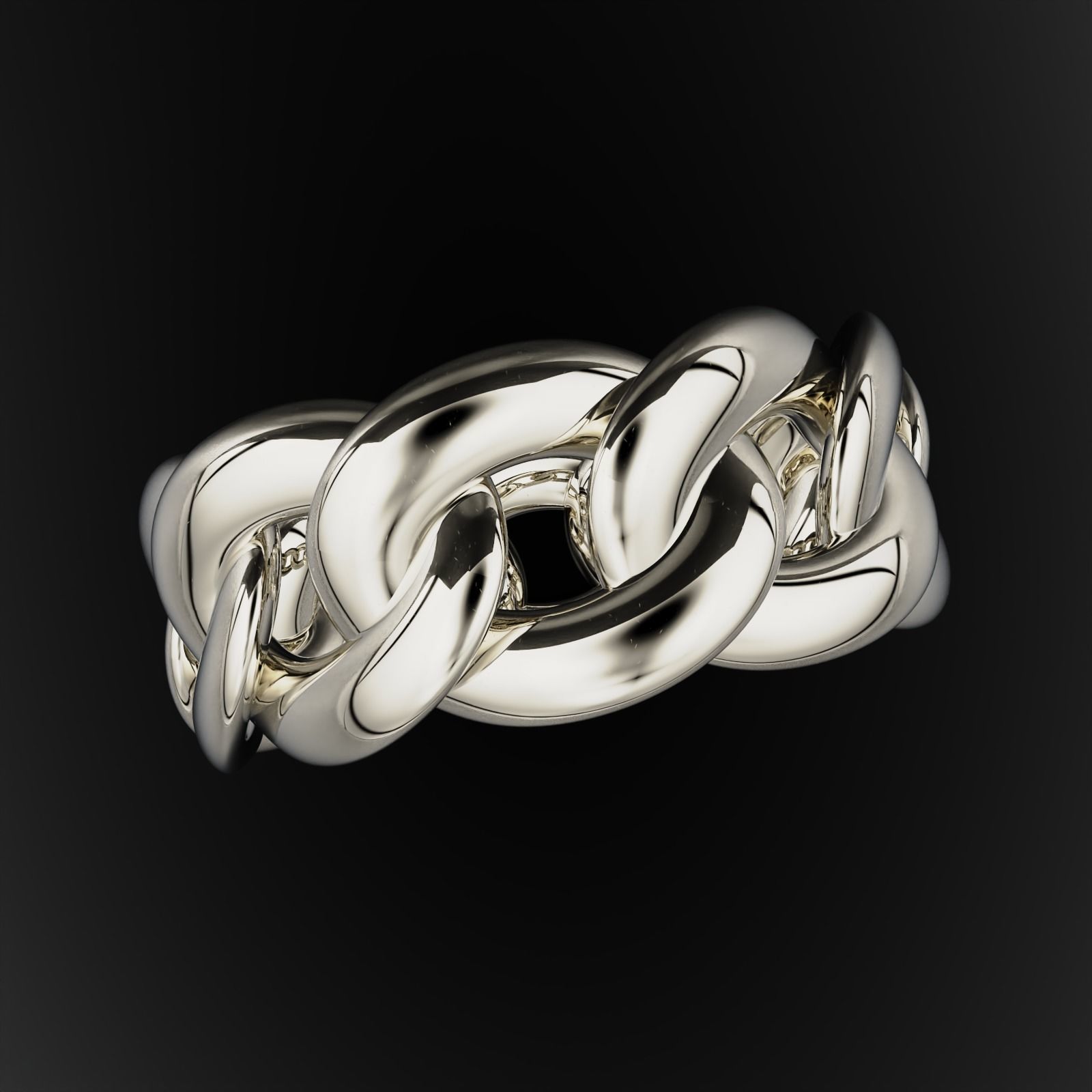 Cuban Ring  3D print model_3