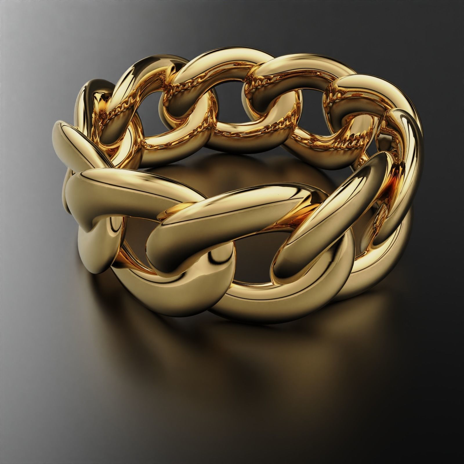 Cuban Ring  3D print model_13