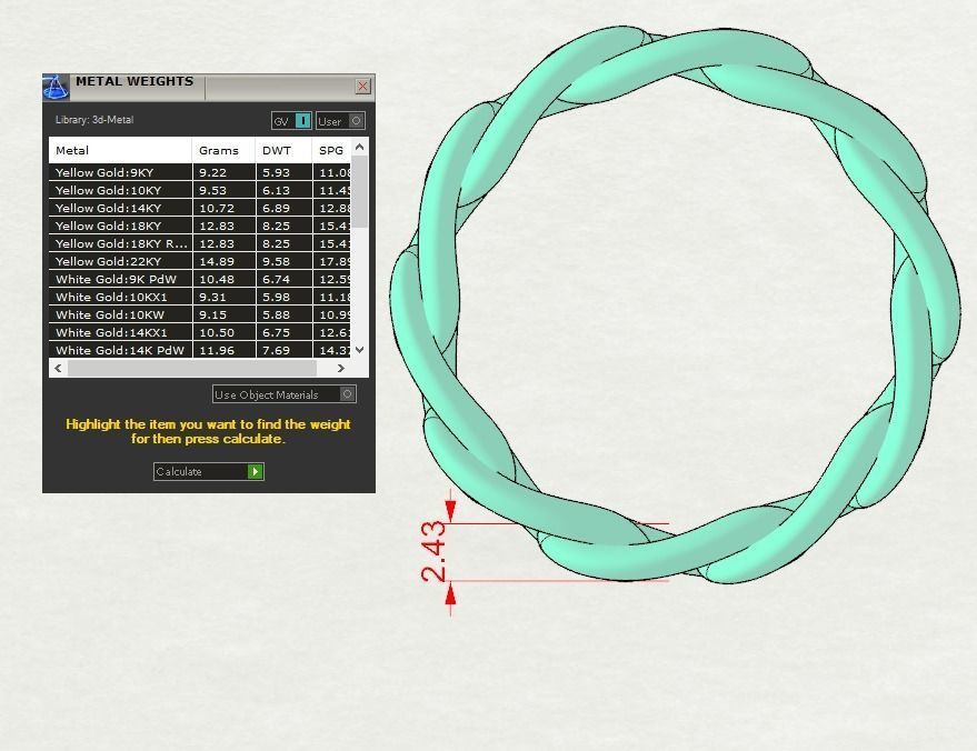 Cuban Ring  3D print model_15