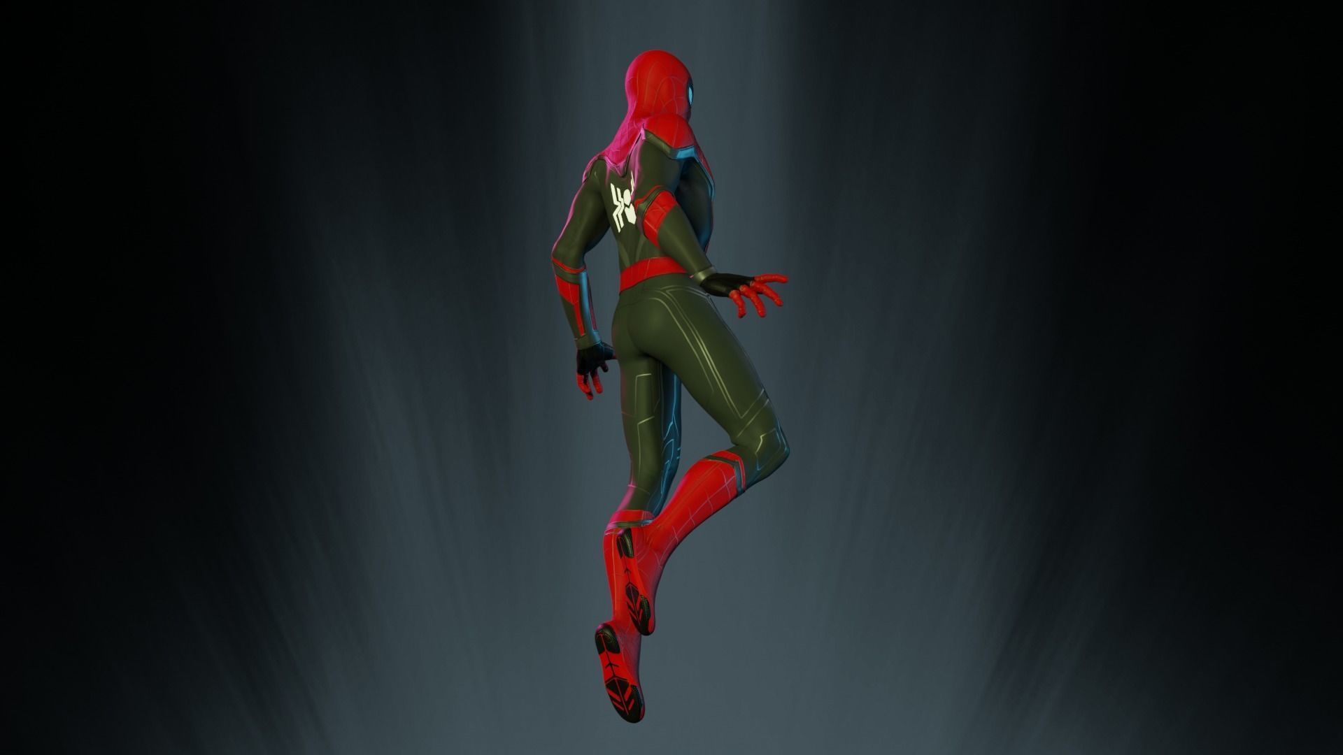 Spiderman far from home 2 SUIT include 3D model_13