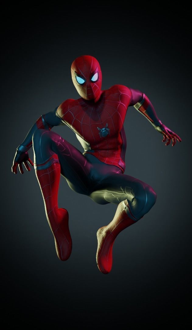 Spiderman far from home 2 SUIT include 3D model_3