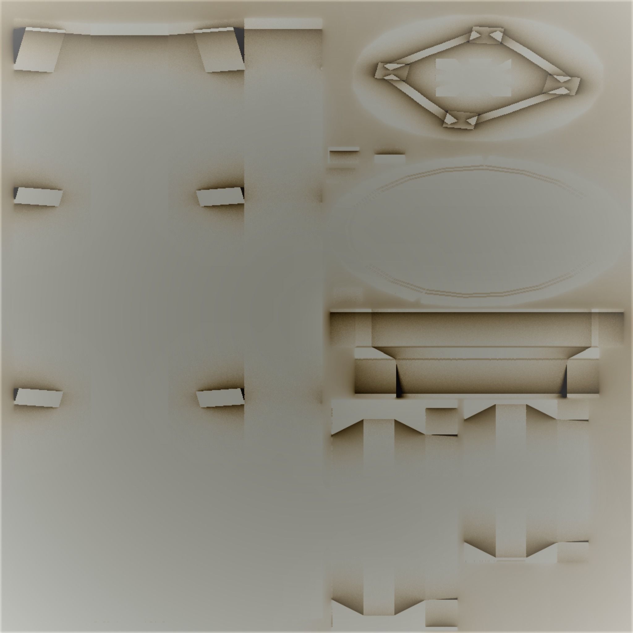 Bar stool wooden 3D model 3D model_79