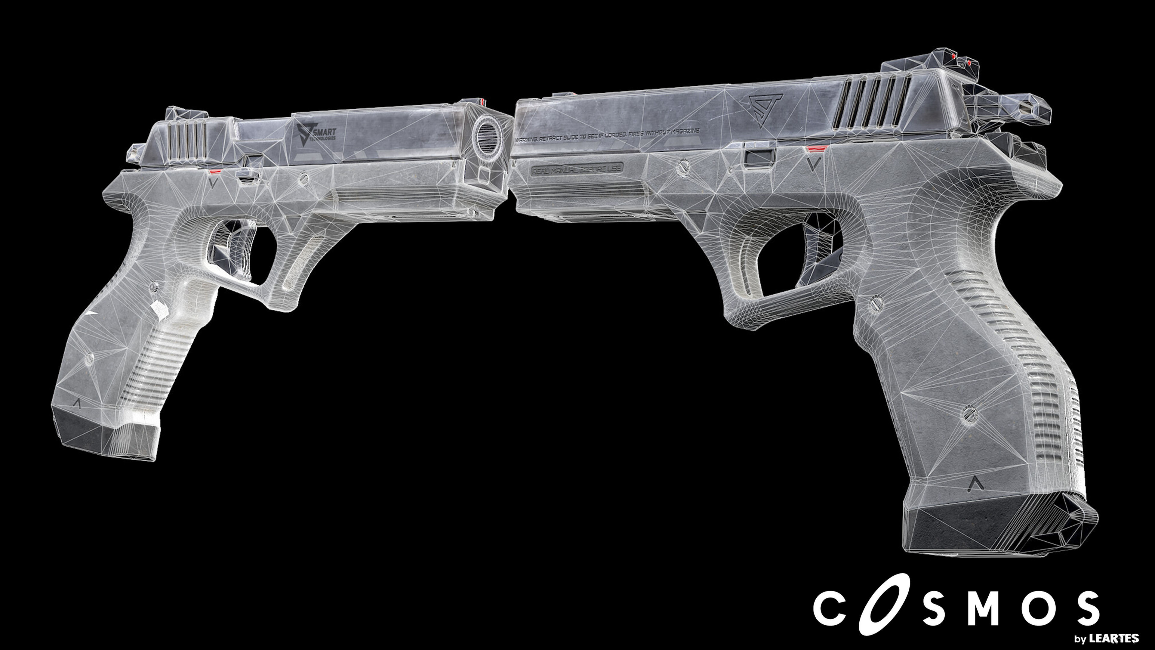 Smart M-1 Low-poly 3D model_6