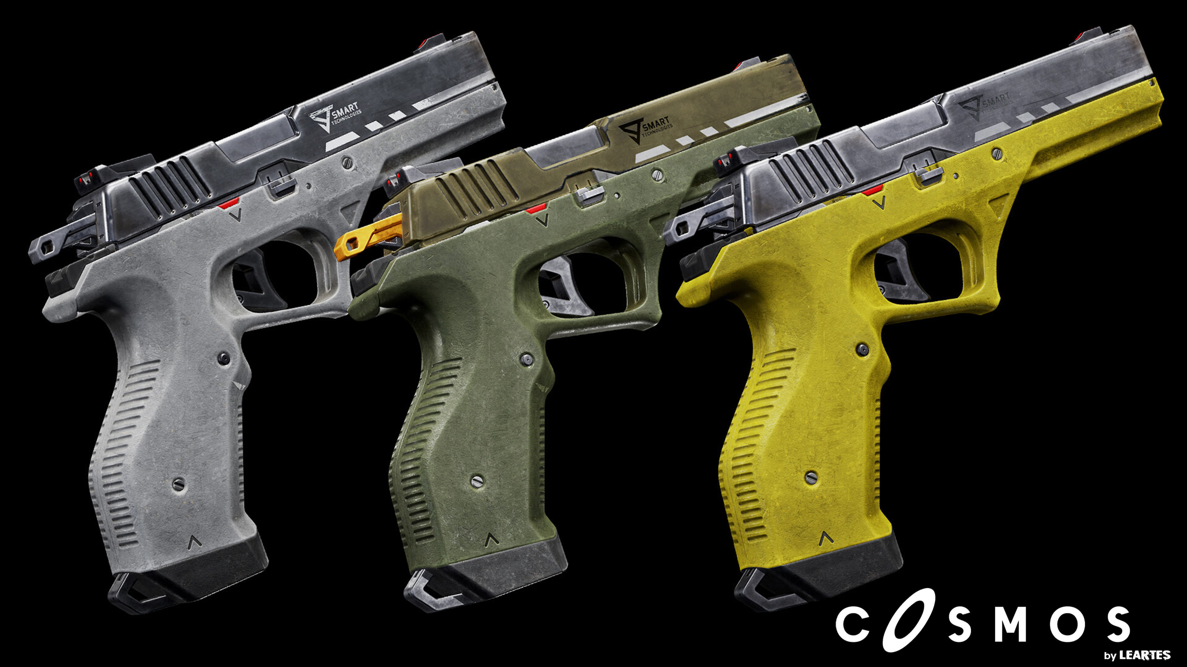 Smart M-1 Low-poly 3D model_4