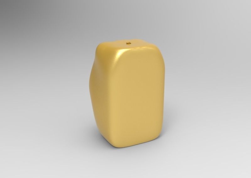 Pechuga gold pepper shaker 3D model_2