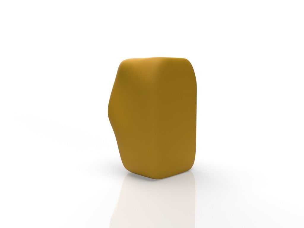 Pechuga gold pepper shaker 3D model_3