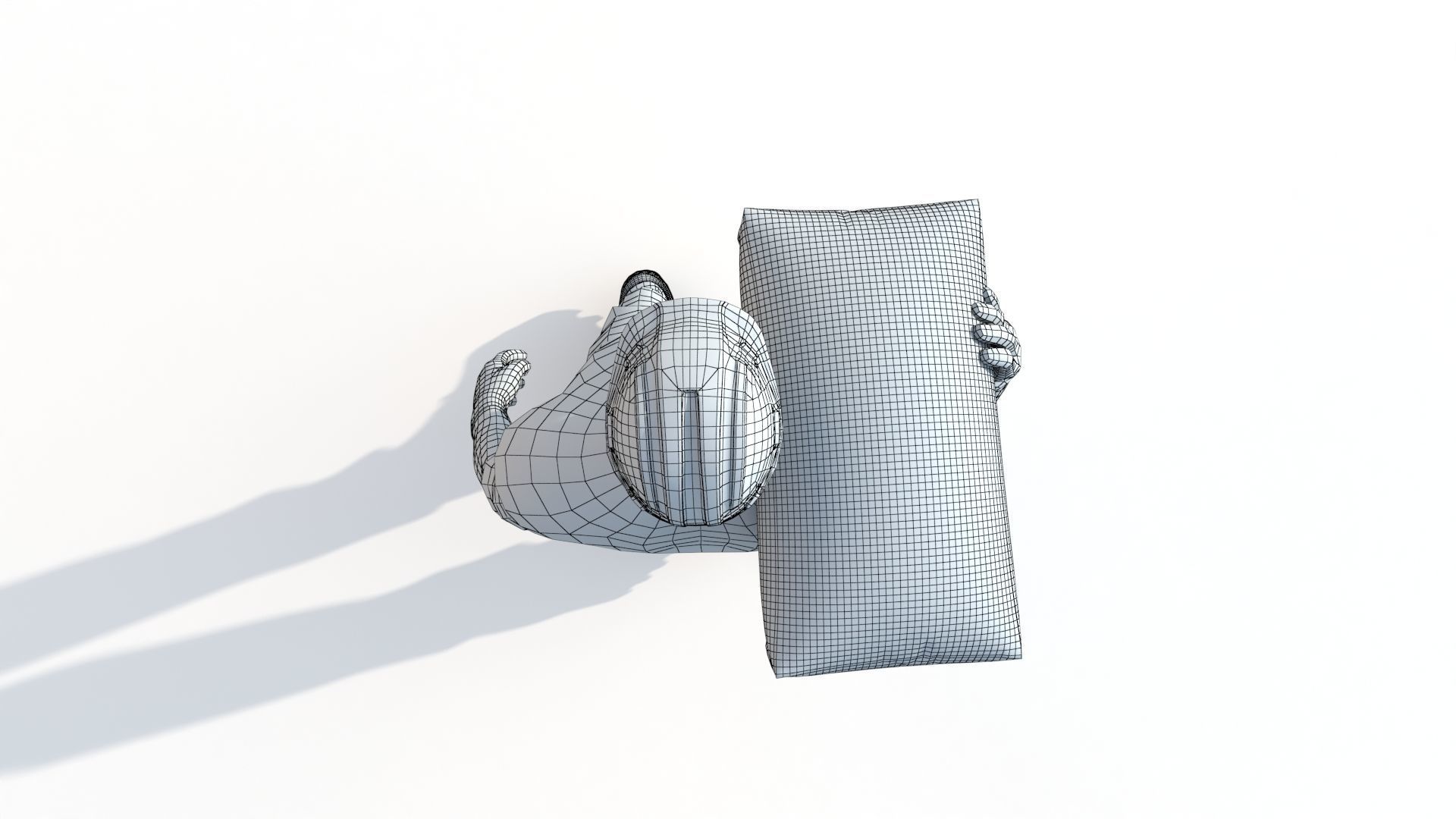 Workman Idle Animation 03 Low-poly 3D model_17