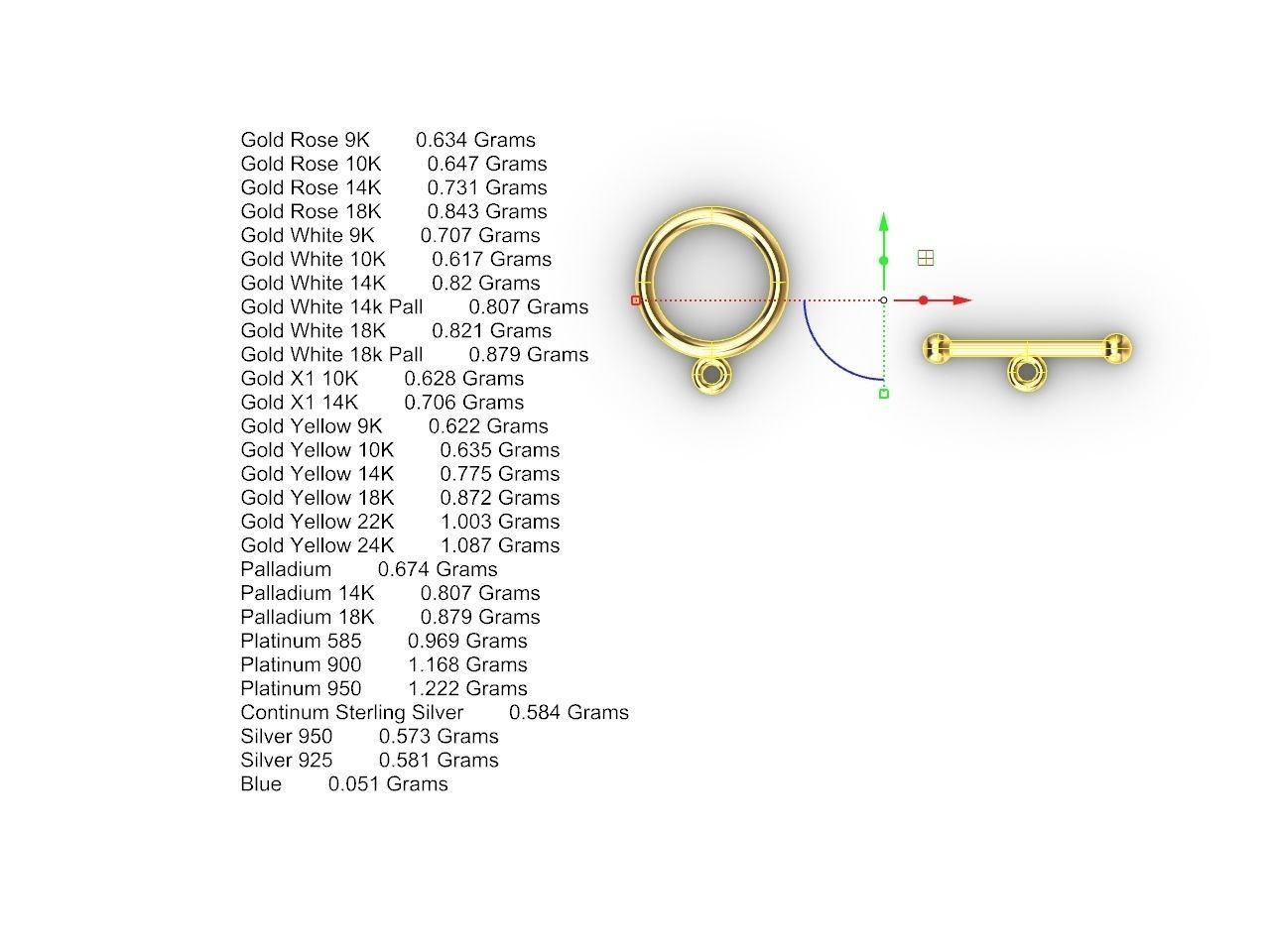 diamond cross pendant and chain stl files verified 3D print model_7