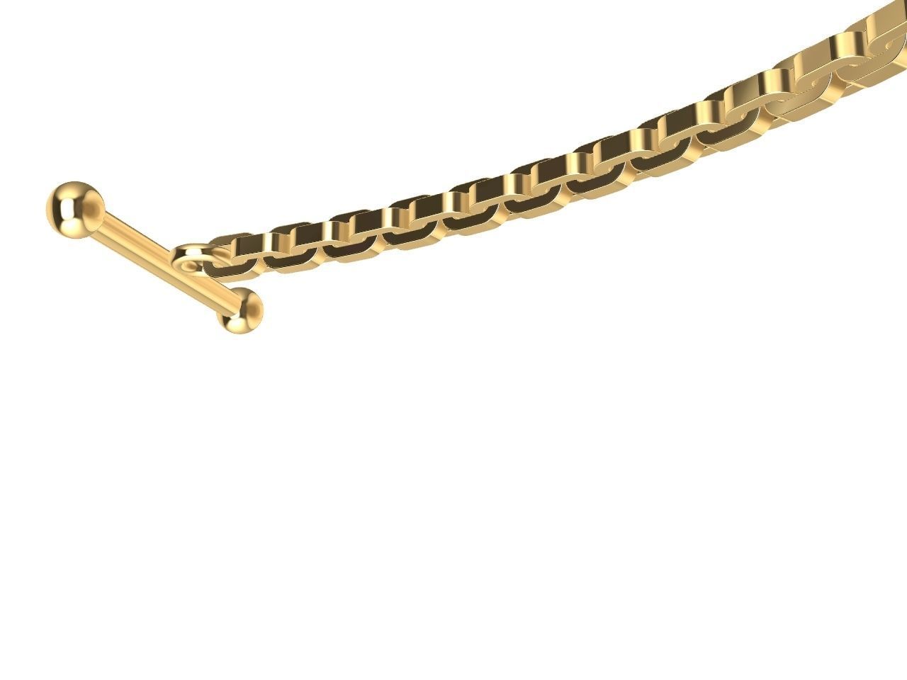 diamond cross pendant and chain stl files verified 3D print model_15