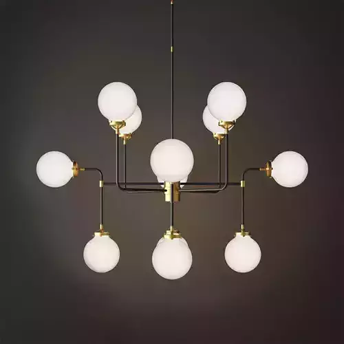 bistro globe clear glass 12 brass milk