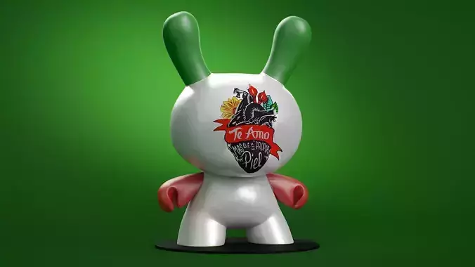Kidrobot Frida Kahlo Masterpiece Te Amo 8 inch Dunny