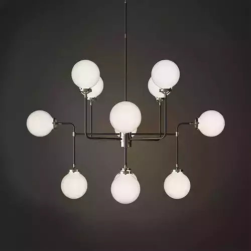 bistro globe clear glass 12 nickel milk