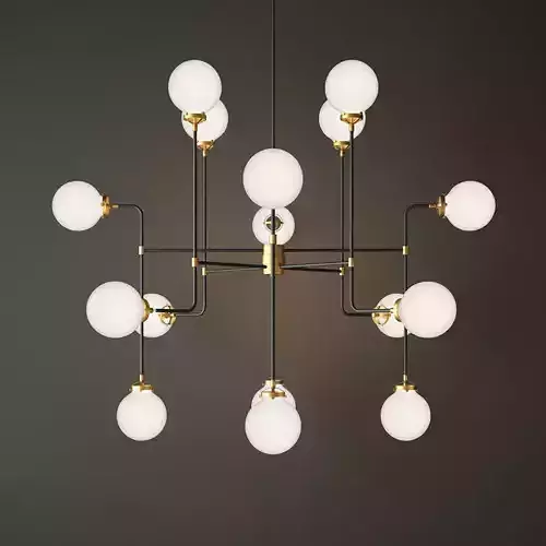 bistro globe clear glass 16 brass milk