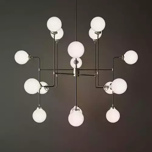 bistro globe clear glass 16 nickel milk