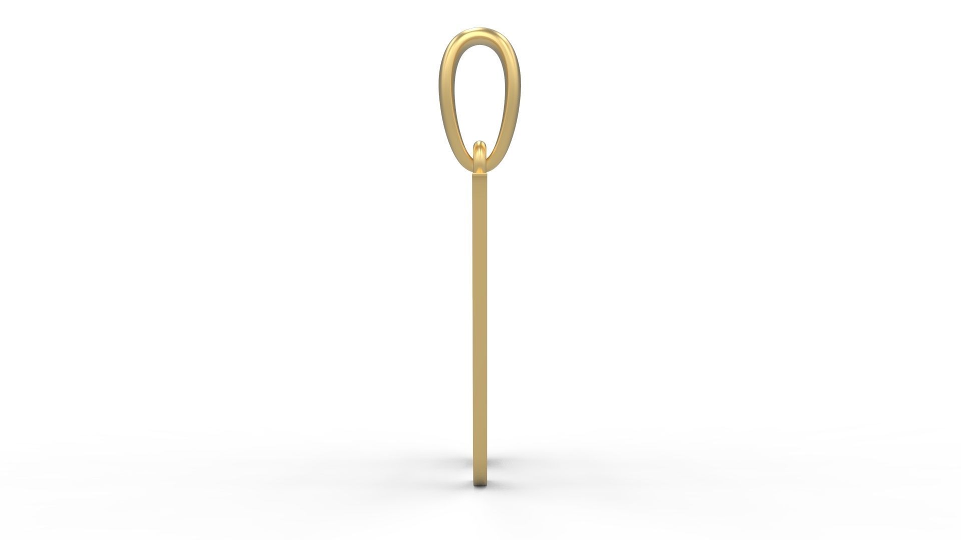 Initial Letters Pendant Labelle A 3D print model_2