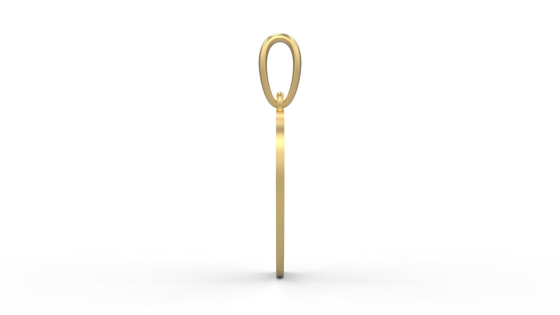 Initial Letters Pendant Labelle D 3D print model_2