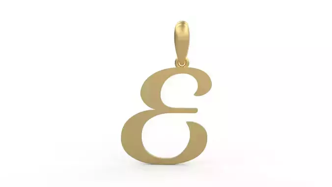 Initial Letters Pendant Labelle E 3D print model
