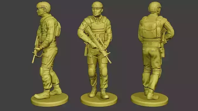China Actual Special Forces PAP 0002 3D print model