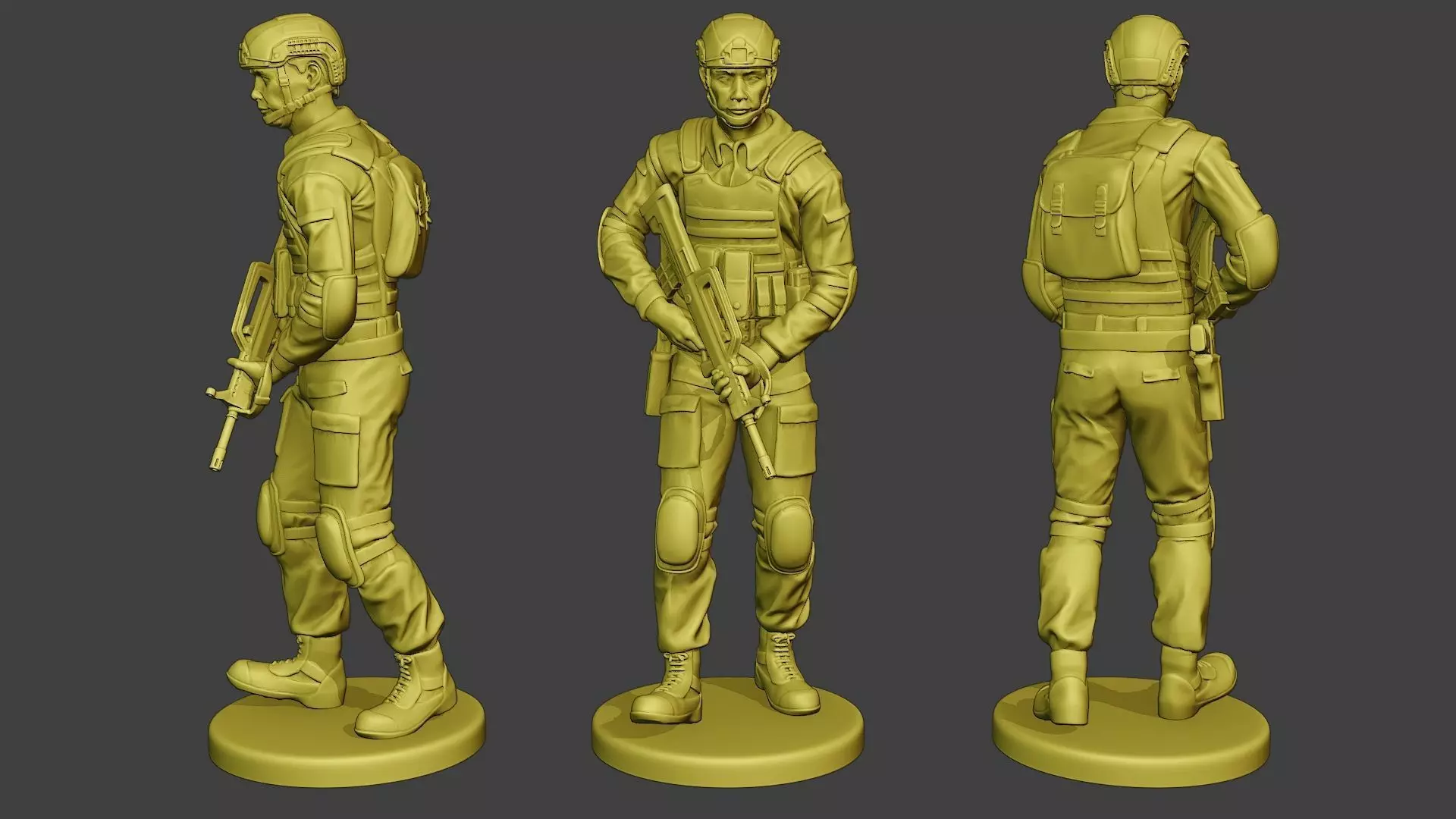 China Actual Special Forces PAP 0003 3D print model