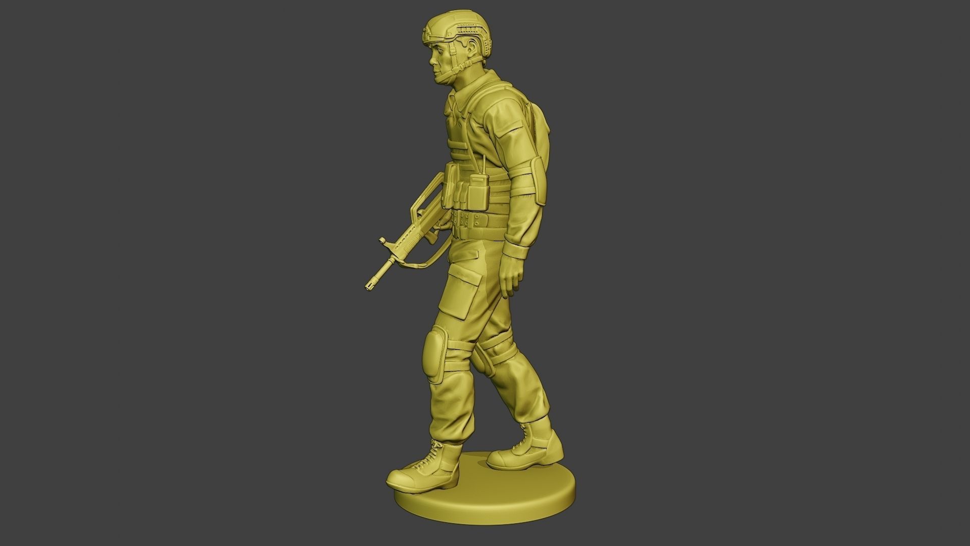 China Actual Special Forces PAP 0004 3D print model_3