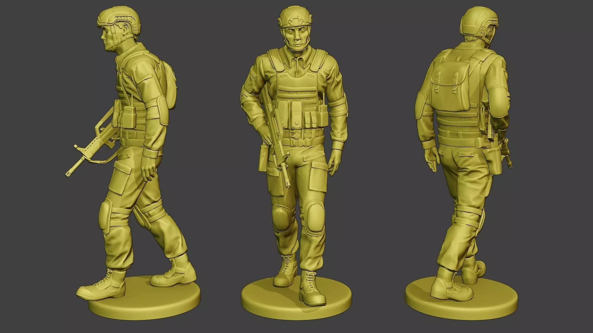 China Actual Special Forces PAP 0004 3D print model_0