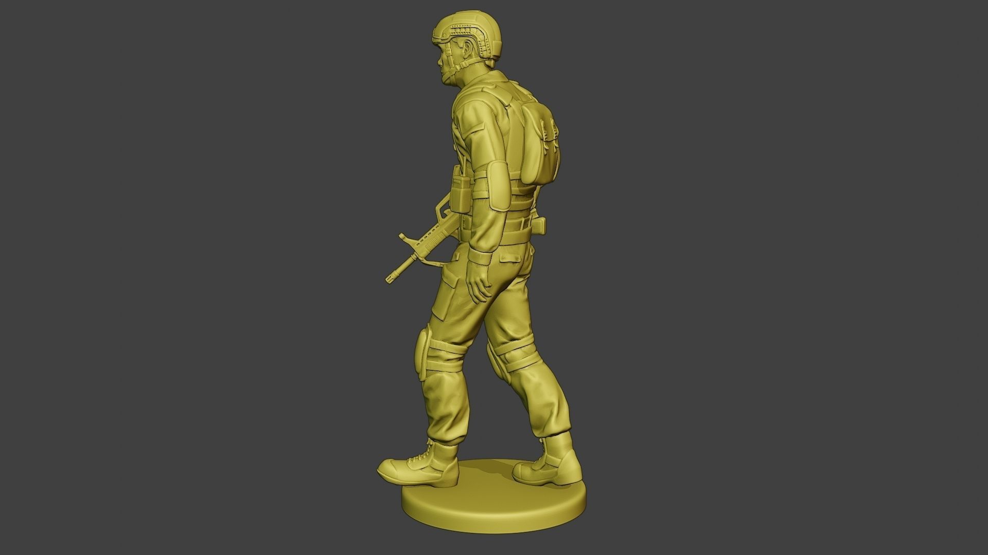 China Actual Special Forces PAP 0004 3D print model_4
