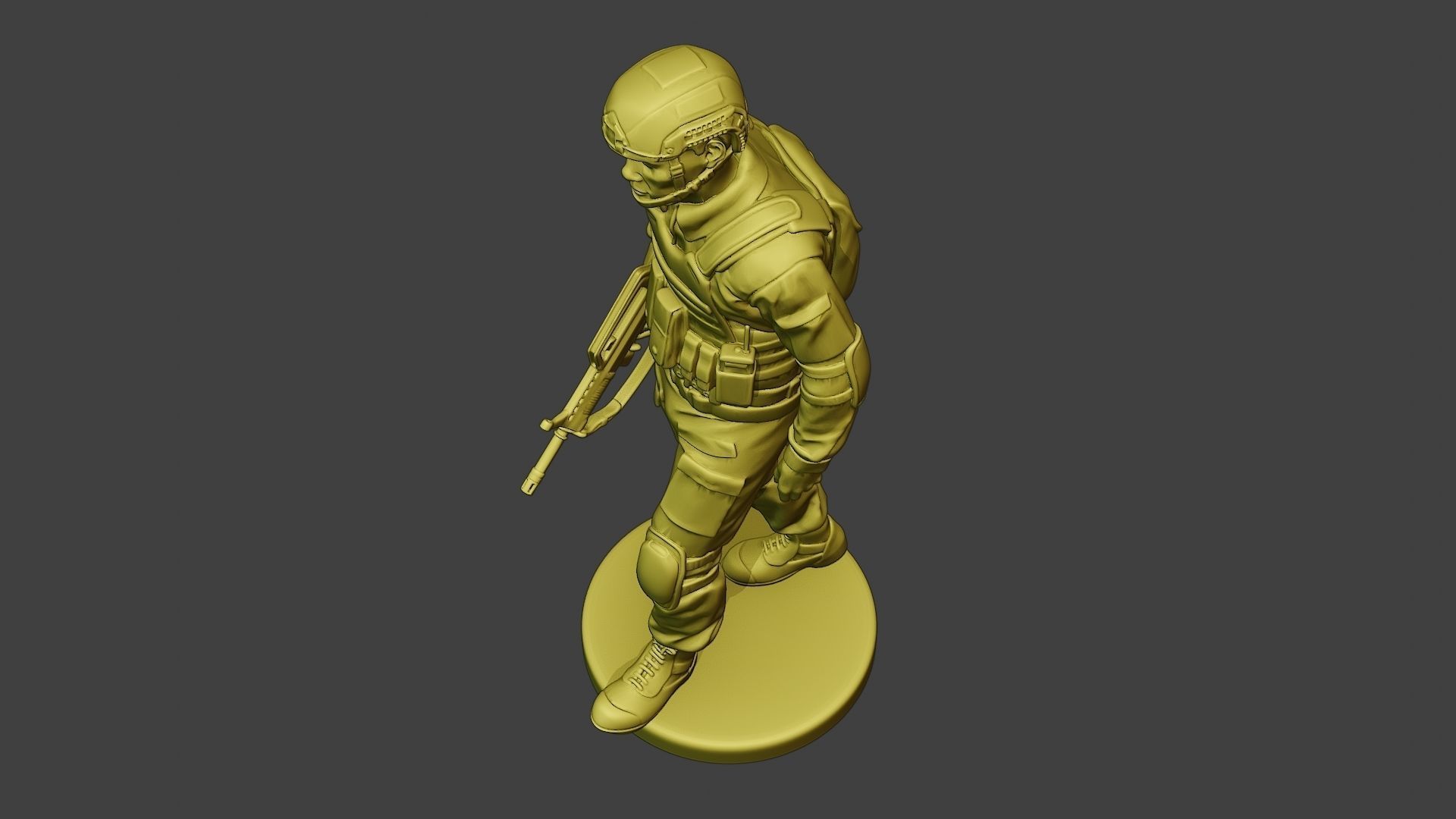 China Actual Special Forces PAP 0004 3D print model_15