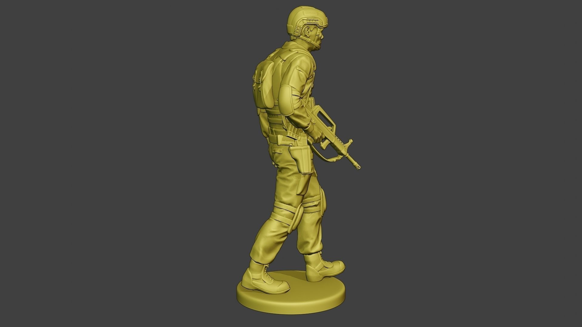 China Actual Special Forces PAP 0004 3D print model_8
