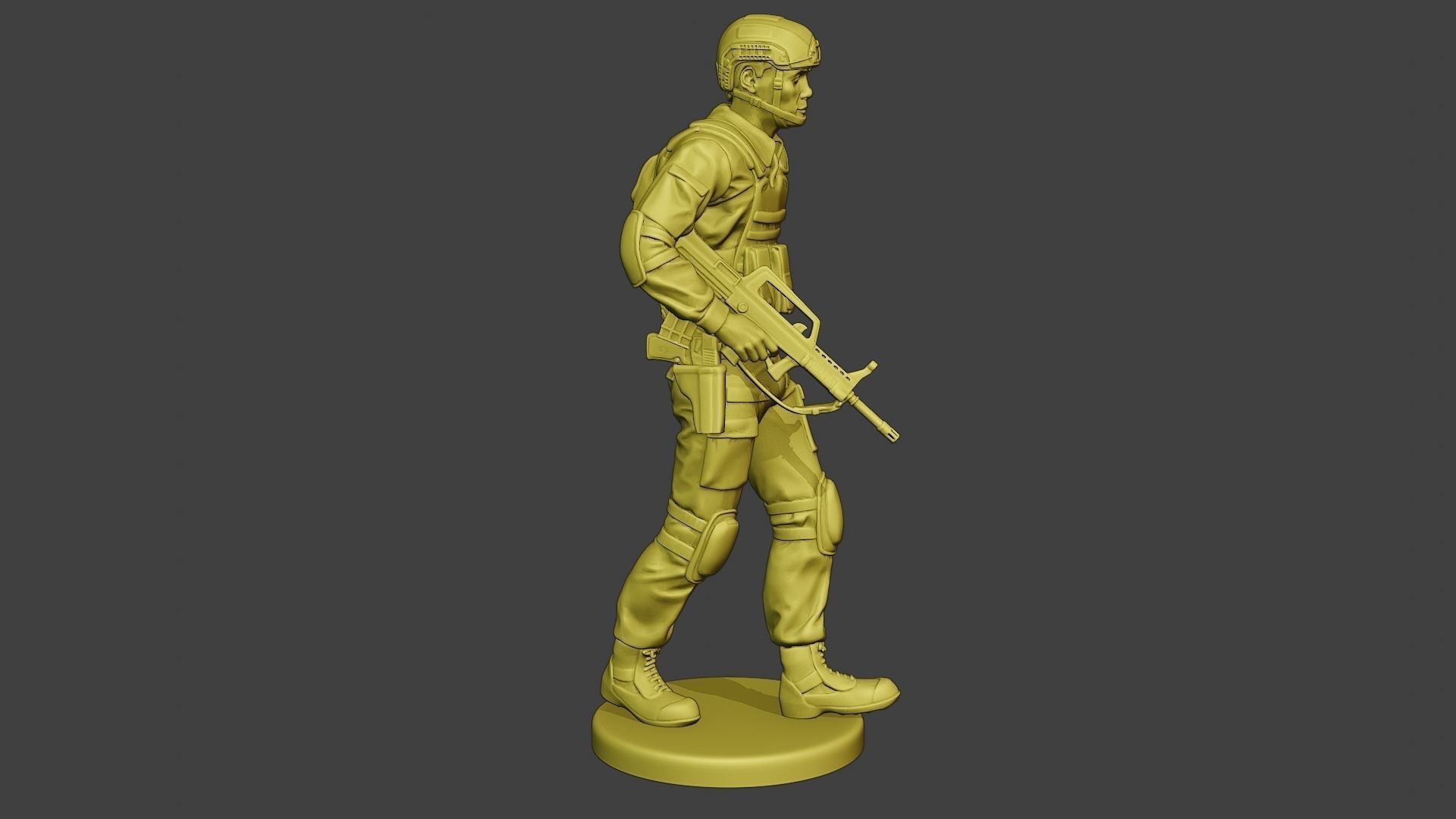 China Actual Special Forces PAP 0004 3D print model_9