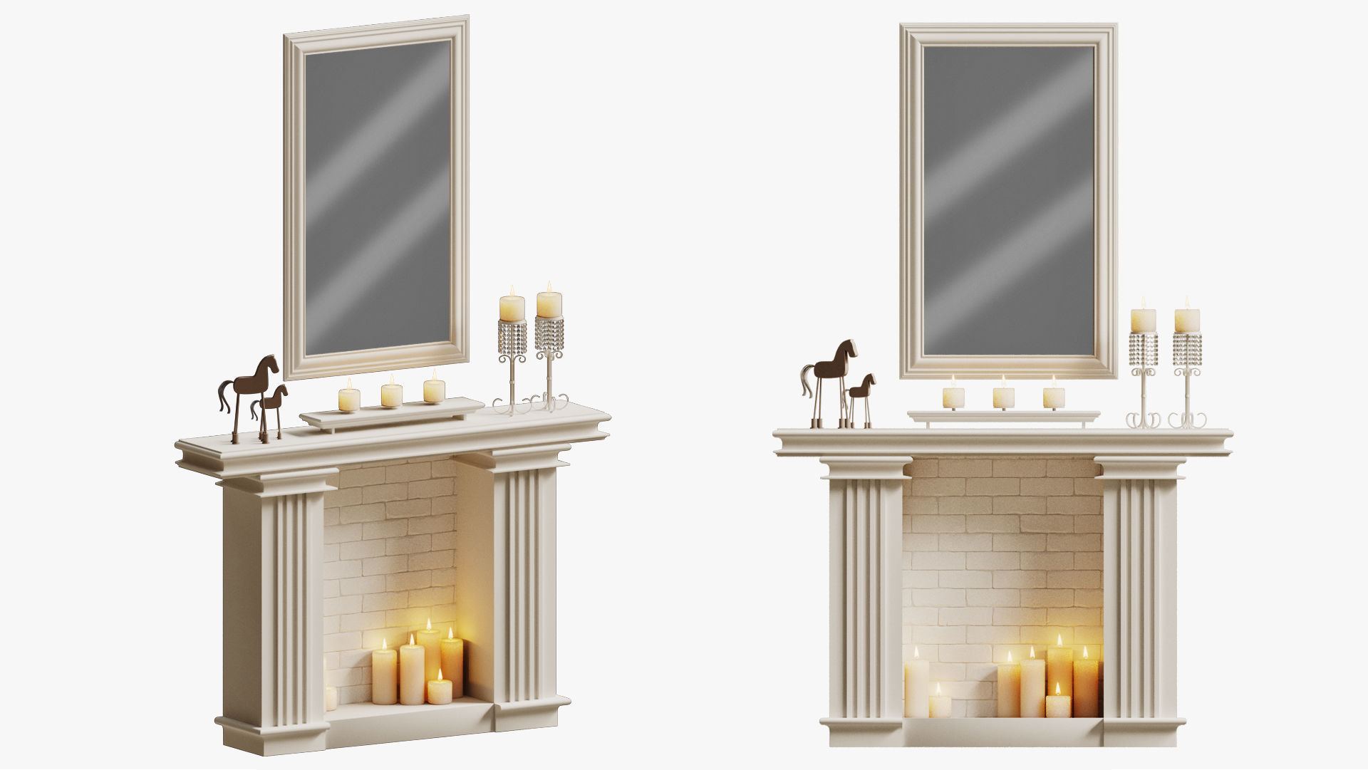DECORATIVE FIREPLACE 3D model_1
