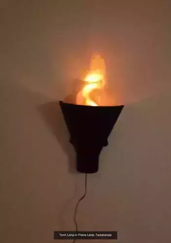 Real looking fire torch lamp collection printed 