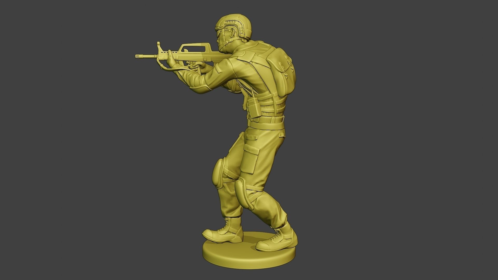 China Actual Special Forces PAP 0006 3D print model_3