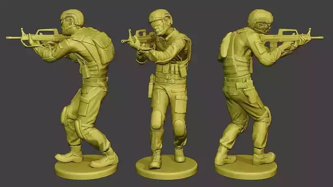 China Actual Special Forces PAP 0006 3D print model