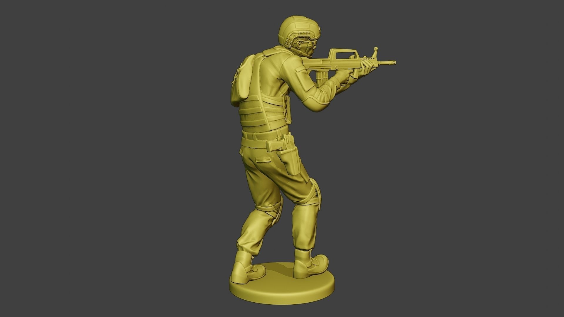 China Actual Special Forces PAP 0006 3D print model_7