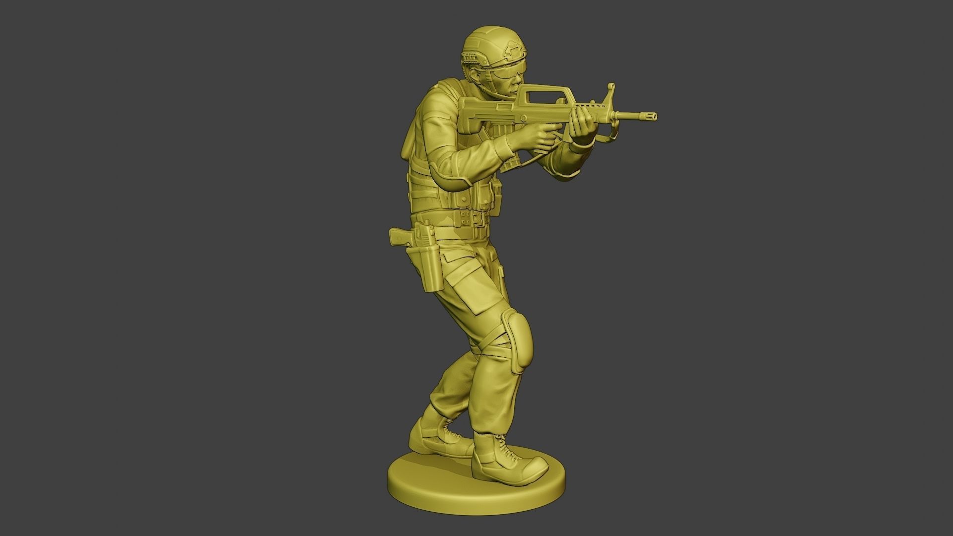 China Actual Special Forces PAP 0006 3D print model_9