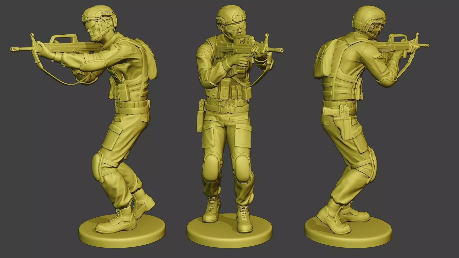 China Actual Special Forces PAP 0007 3D print model
