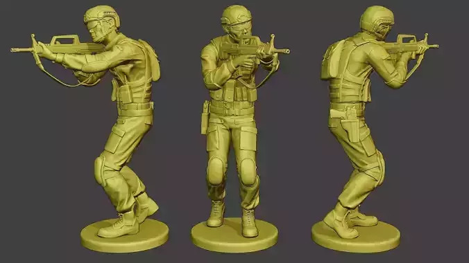 China Actual Special Forces PAP 0007 3D print model