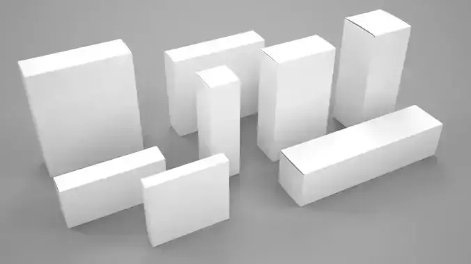 box medicine pharmacy cosmetic box display mockup package design