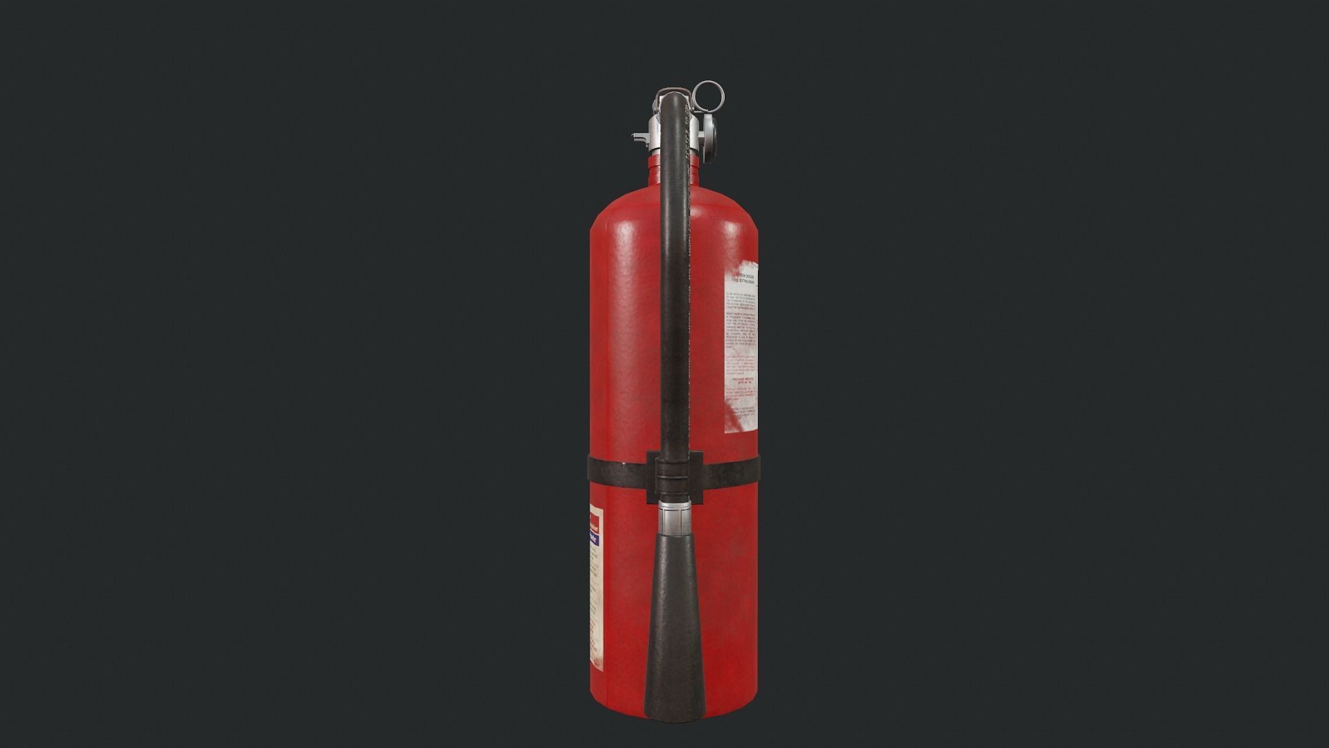 Fire Extinguisher- Tutorial Included Low-poly 3D model_12