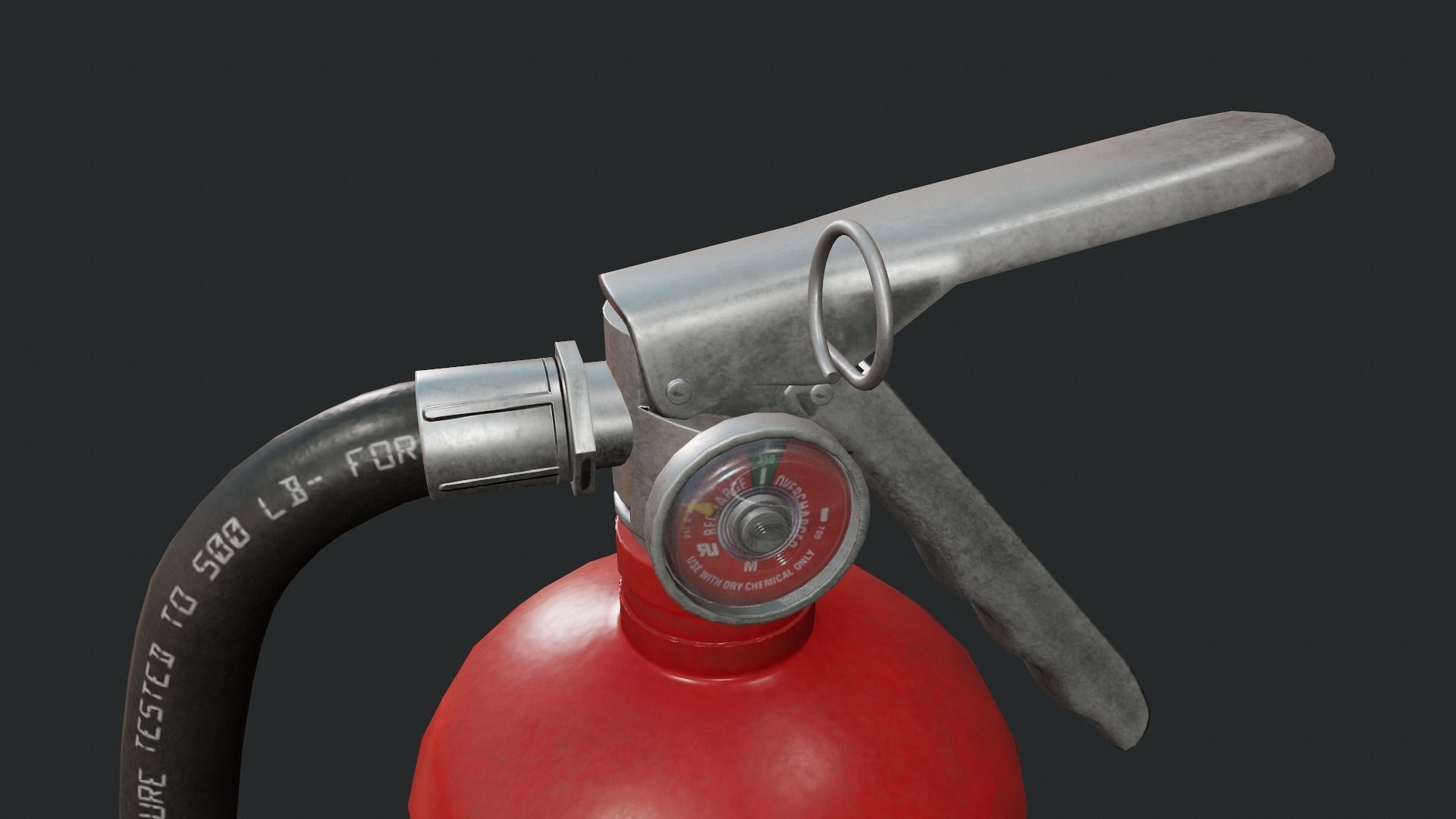 Fire Extinguisher- Tutorial Included Low-poly 3D model_16
