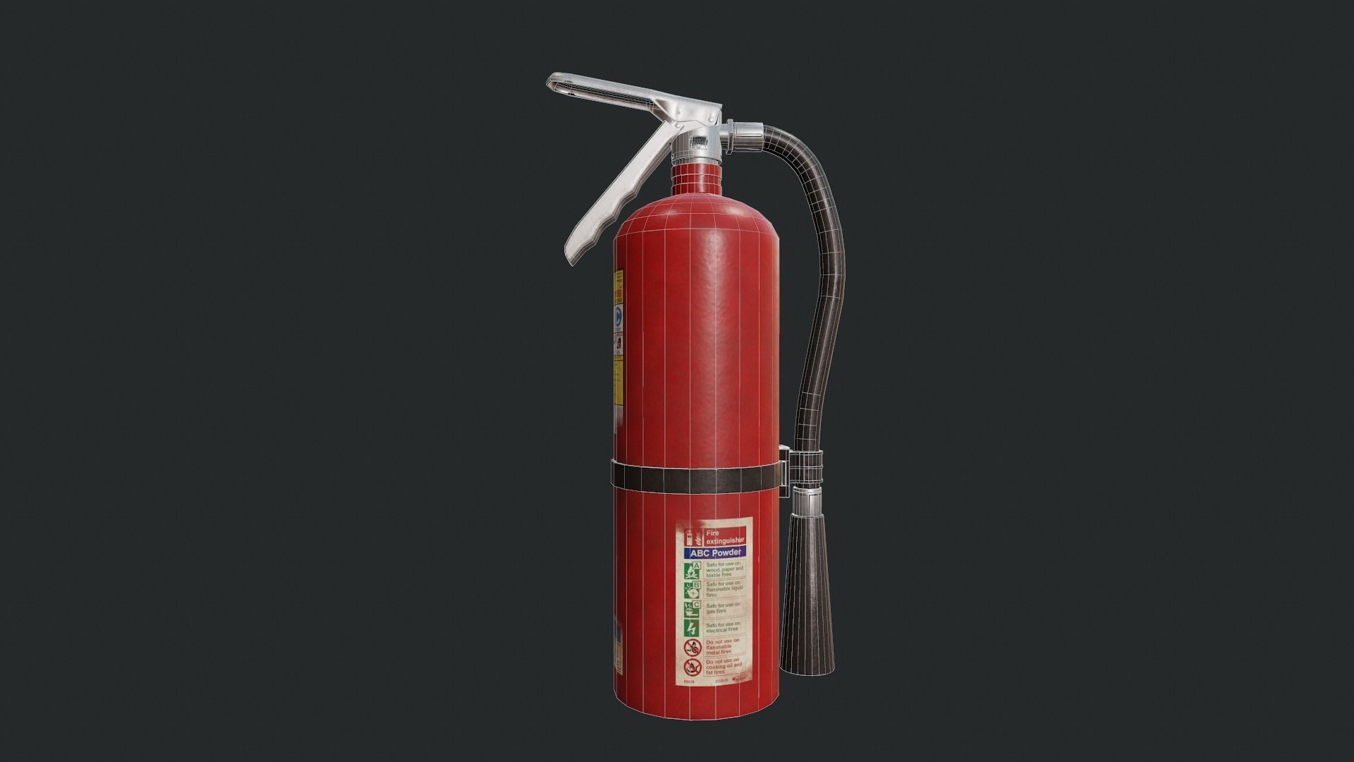 Fire Extinguisher- Tutorial Included Low-poly 3D model_11