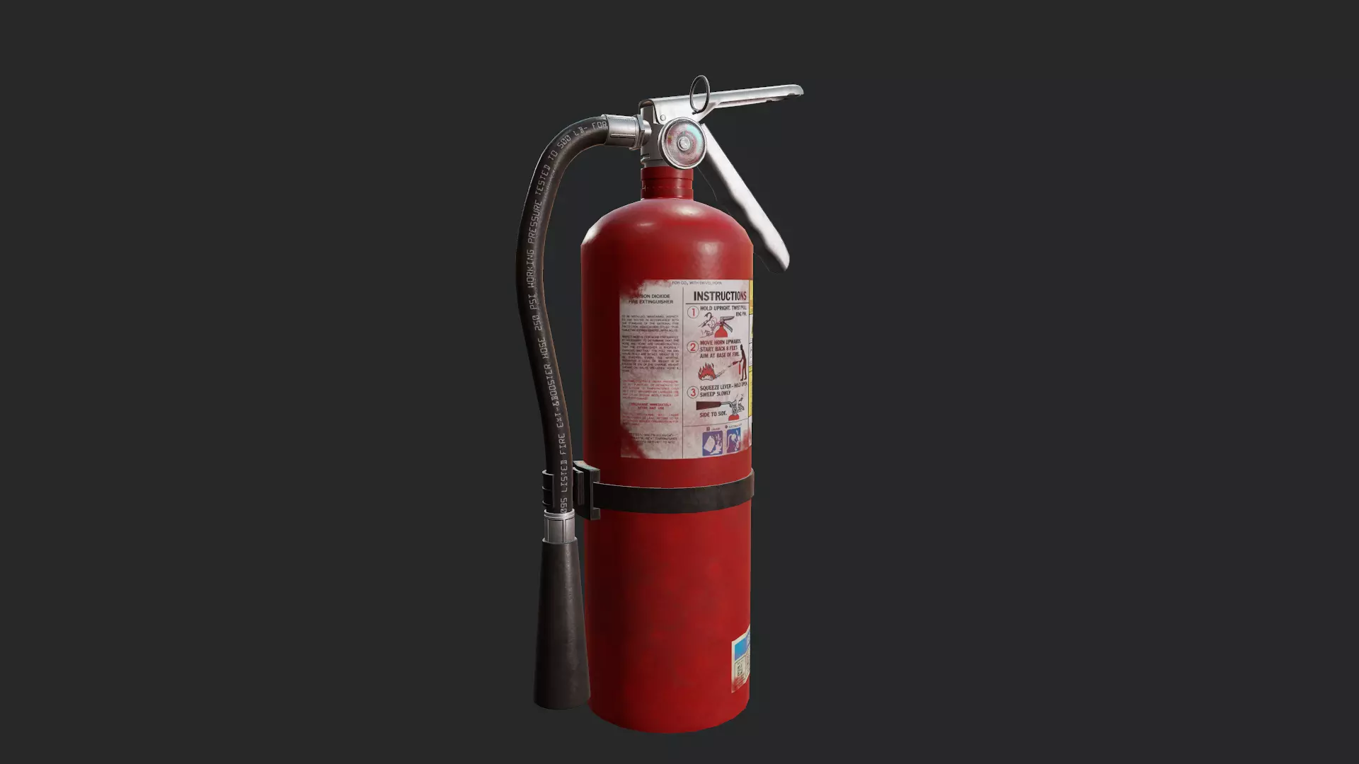 Fire Extinguisher- Tutorial Included Low-poly 3D model_0