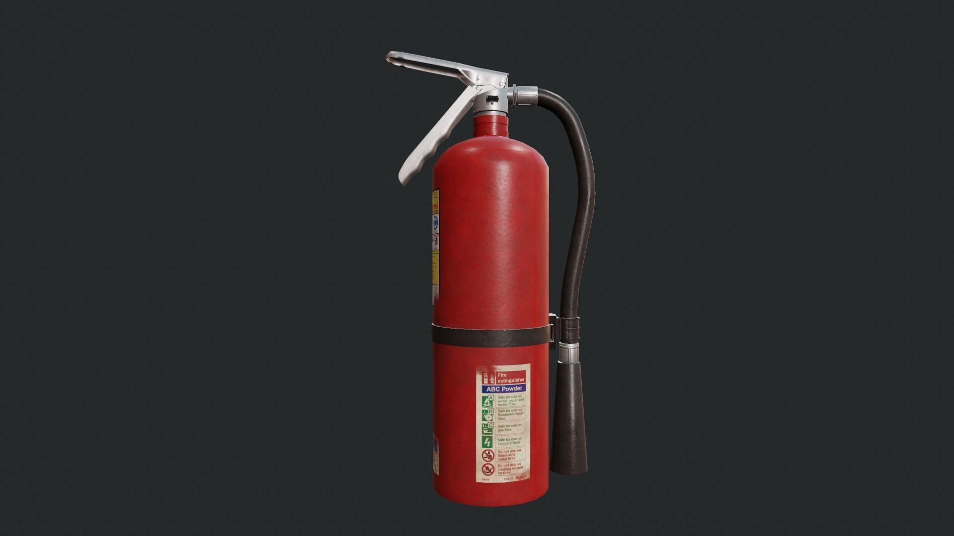 Fire Extinguisher- Tutorial Included Low-poly 3D model_10