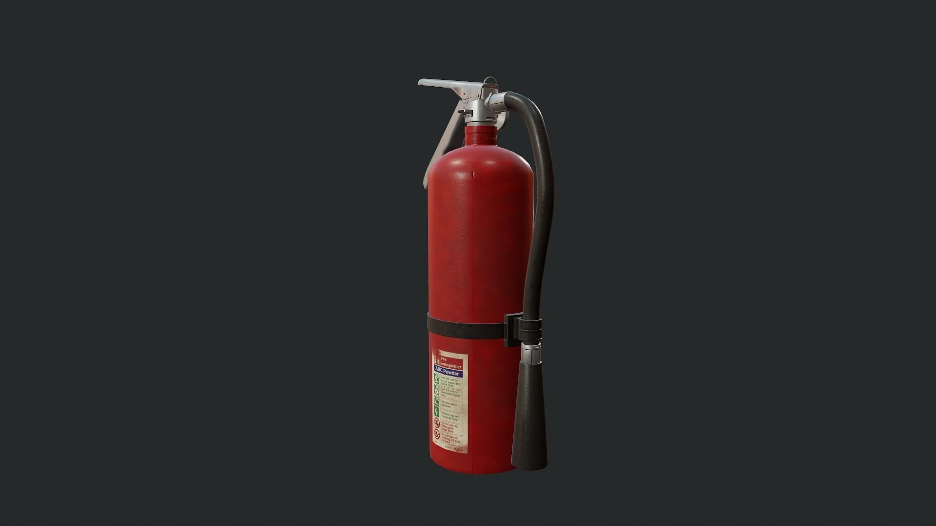 Fire Extinguisher- Tutorial Included Low-poly 3D model_4