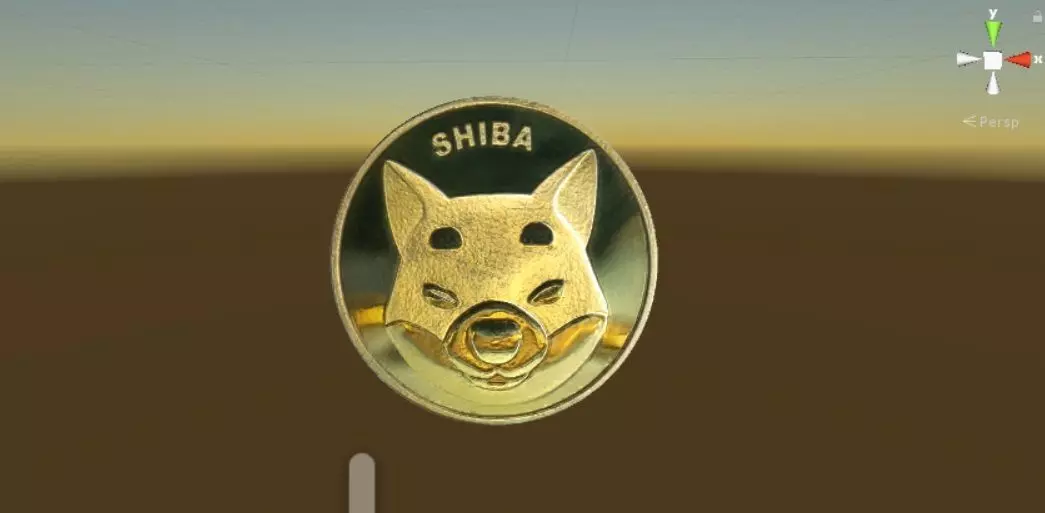 Realistic shiba inu coin Low-poly 3D model_0