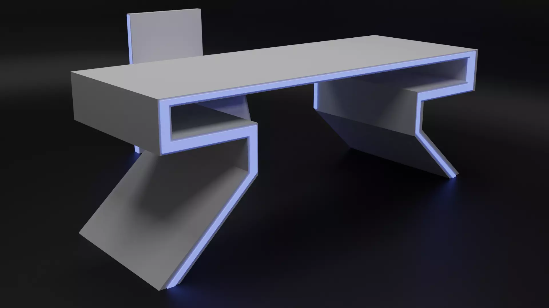  desk chair 3D model_0