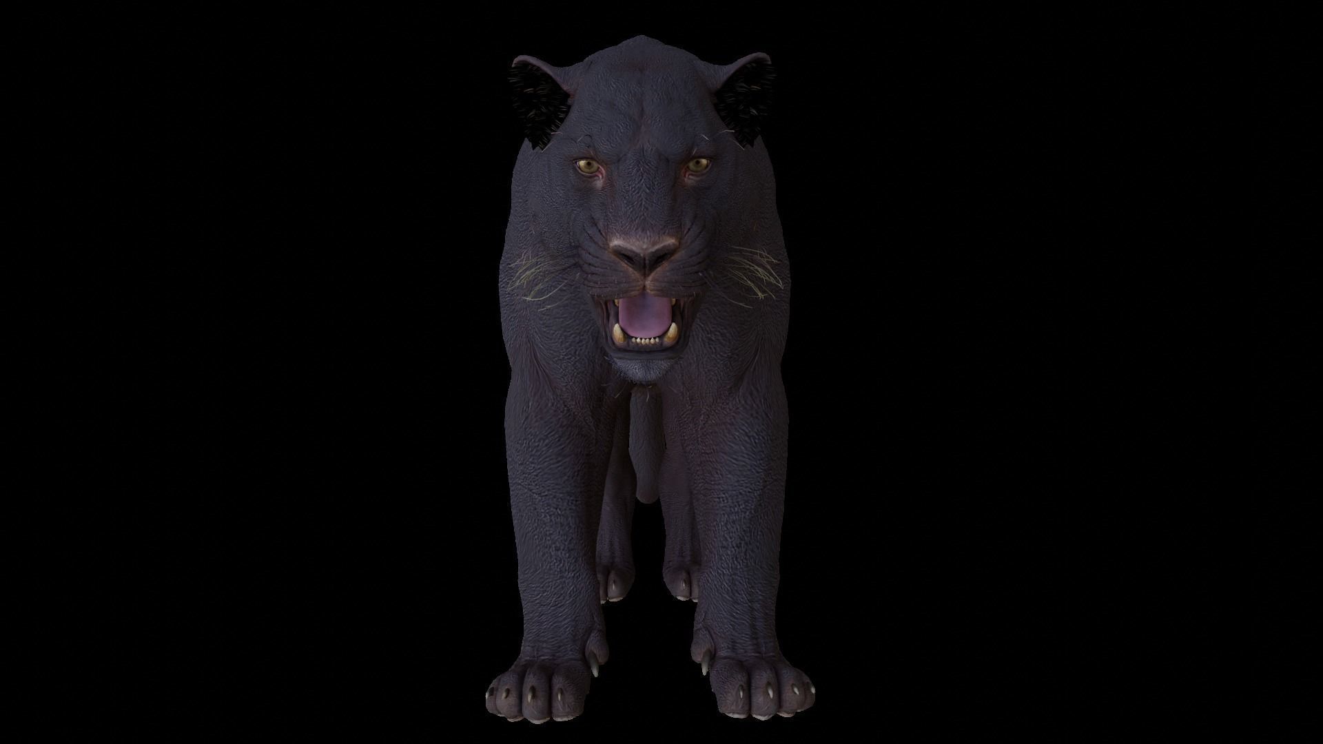 Black panther 3D model_1