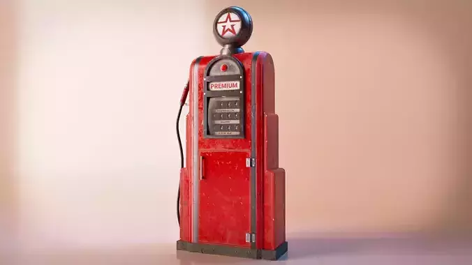 1950s  Vintage Gas Pump Asset