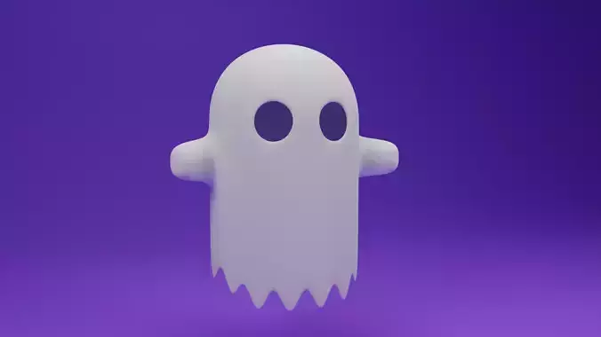 Cartoon Ghost 3D model