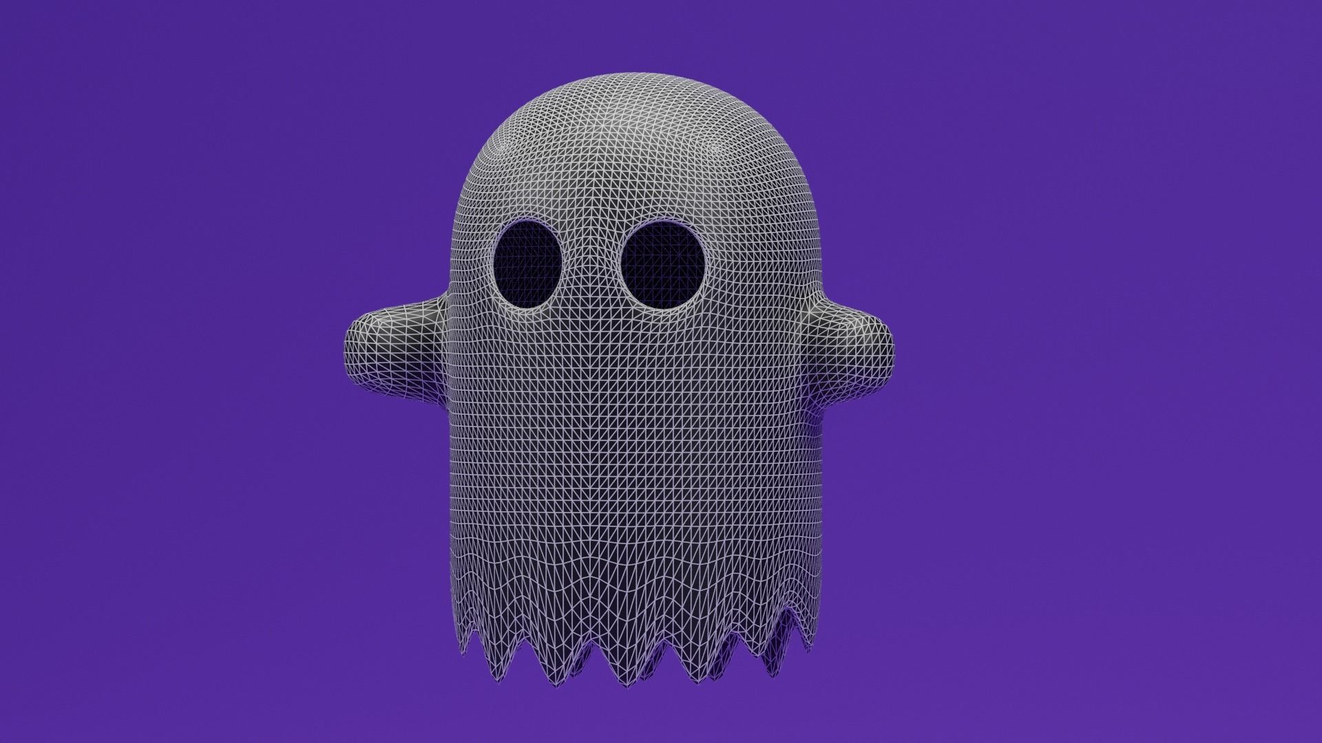 Cartoon Ghost 3D model_9